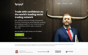 eToro homepage