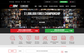 XM Forex homepage